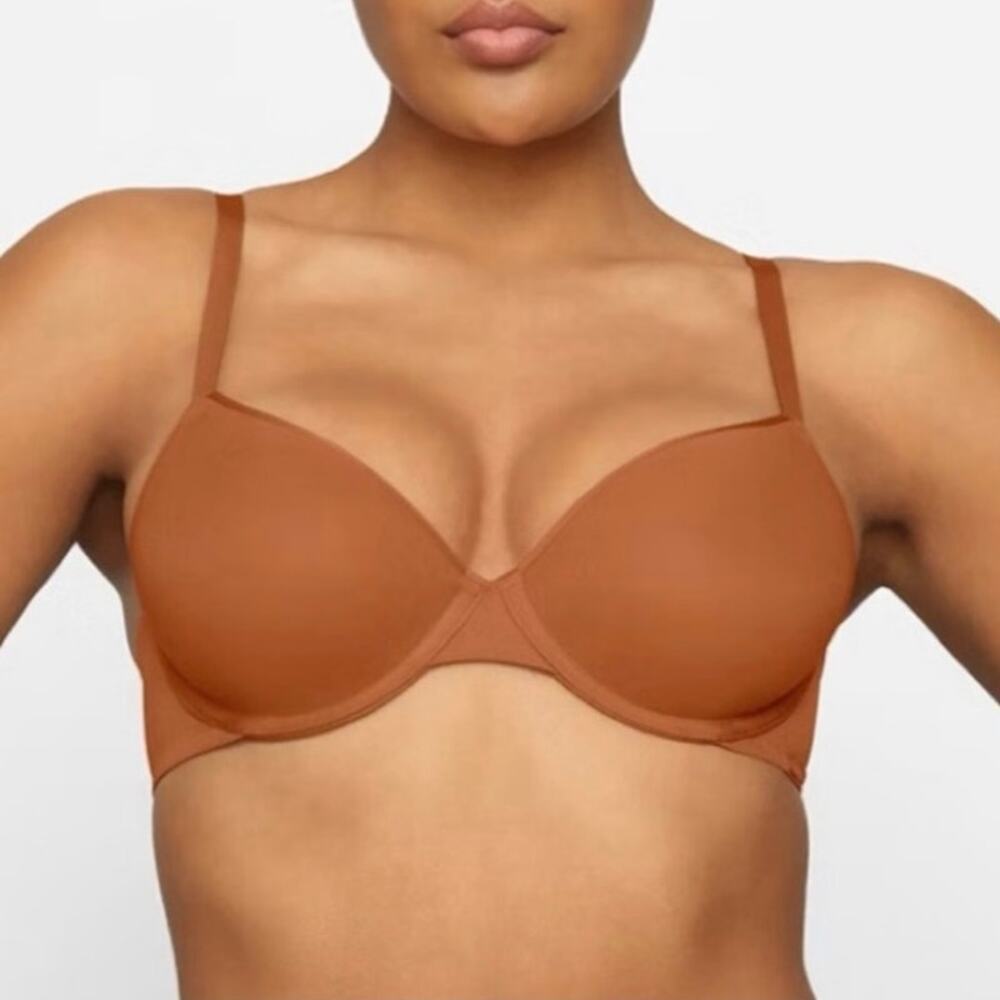 NWT SKIMS Mocha Weightless Demi Bra Sz 42DD
